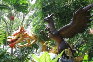 グリフォンと龍